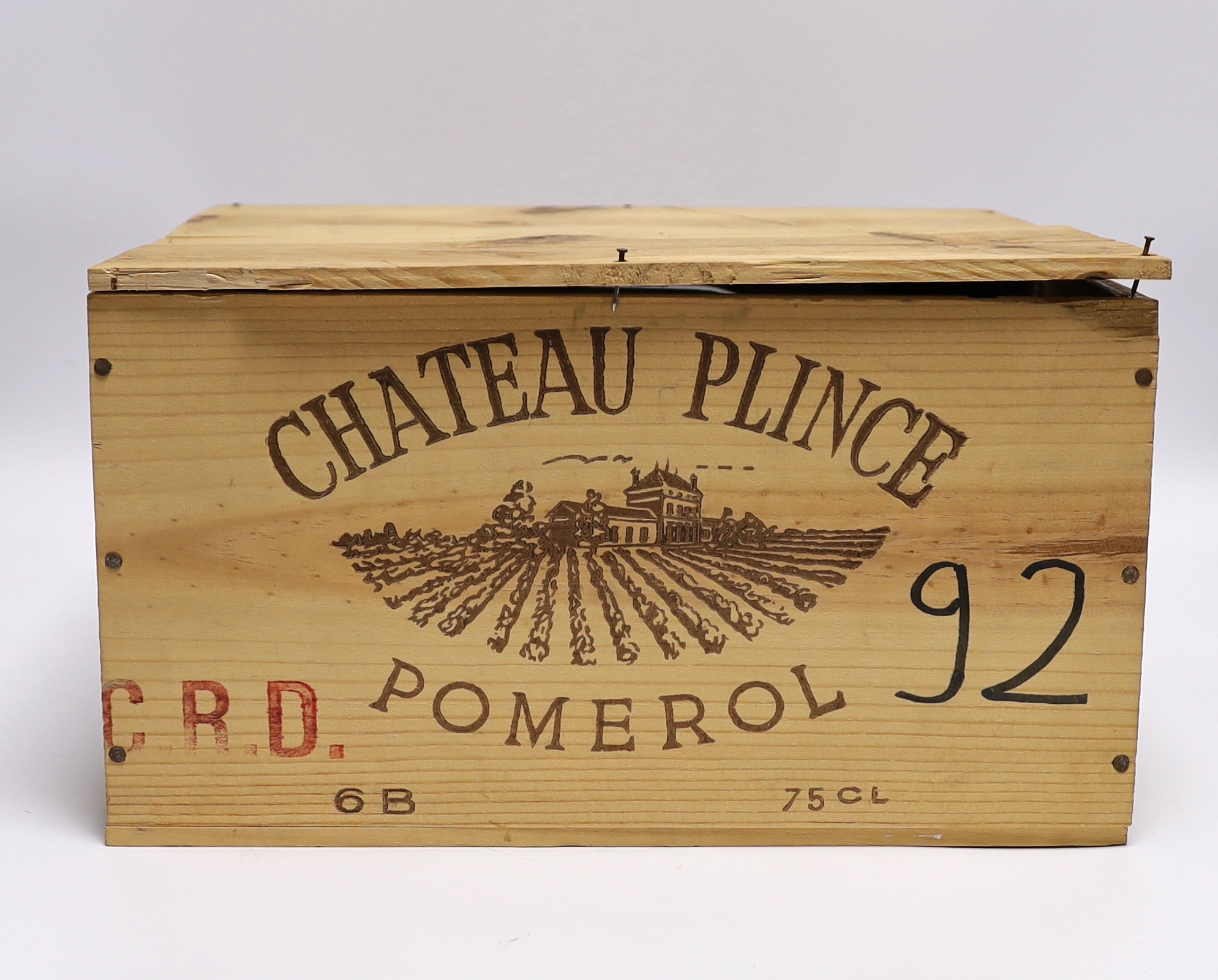 Five bottles of Chateau Plince Pomerol 1992, OWC.